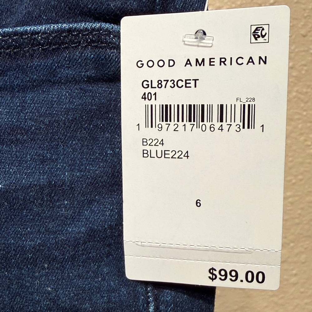 Women’s size 6/28 dark blue denim skinny stretch jeans retail $99 mid rise - Picture 2 of 11